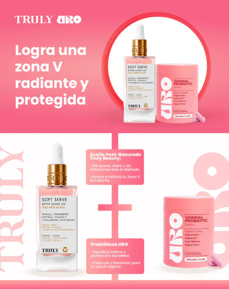 Sexy Combo: Aceite Íntimo Truly + URO Probióticos