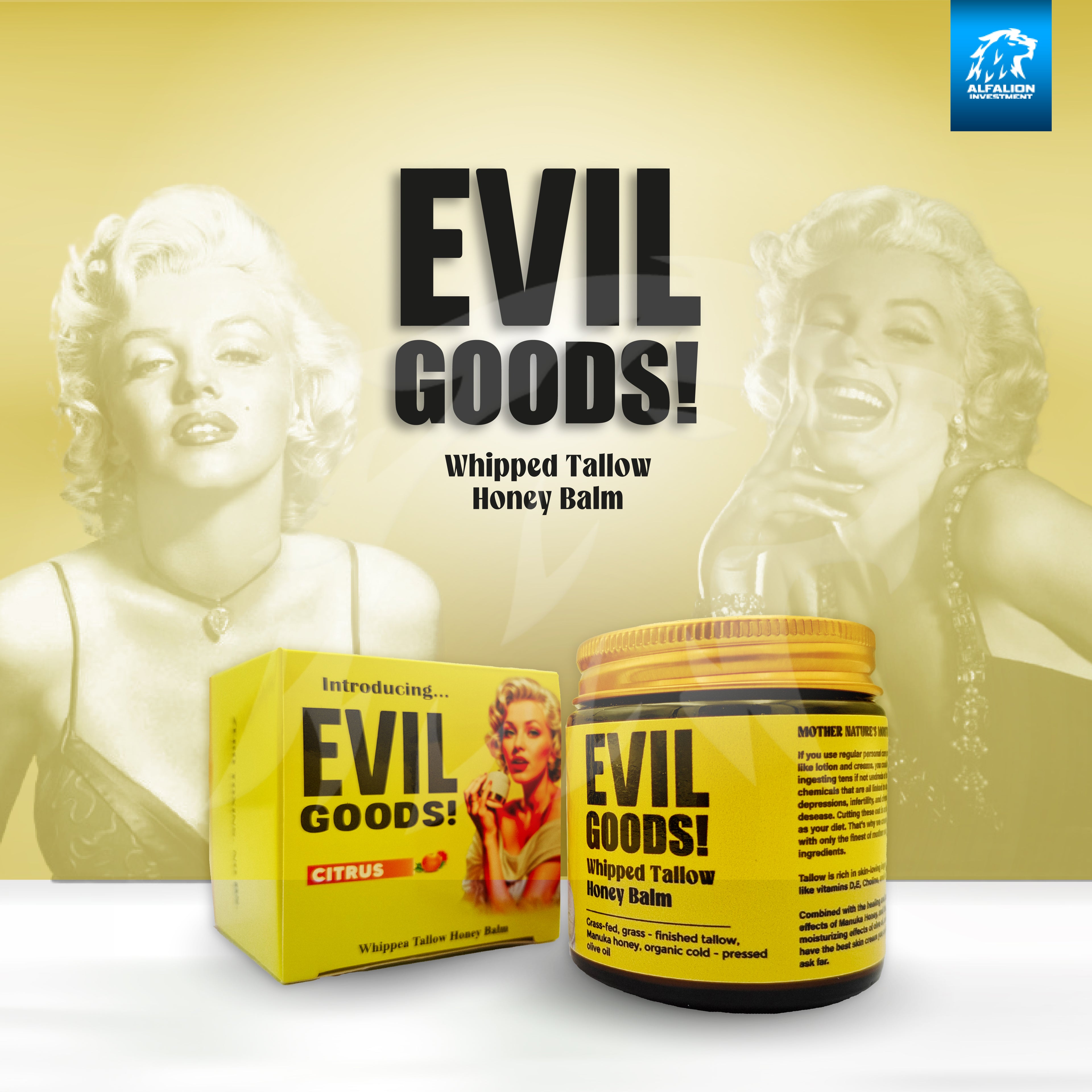 EVIL GOODS -Whipped Tallow Honey Balm